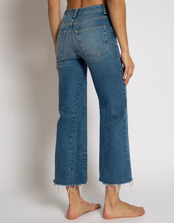 Slim Cropped Wide-leg Jeans-Maverick