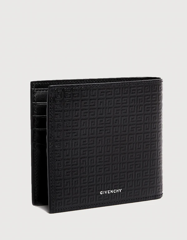 Givenchy 品牌印字壓紋雙折短夾