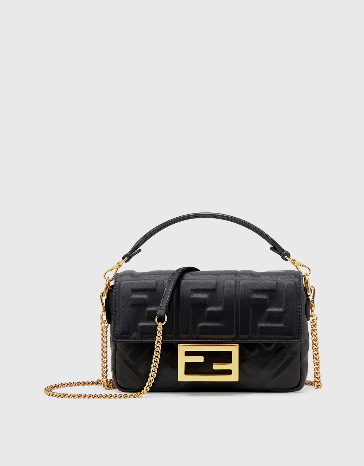 Fendi Baguette Mini Leather Shoulder Bag