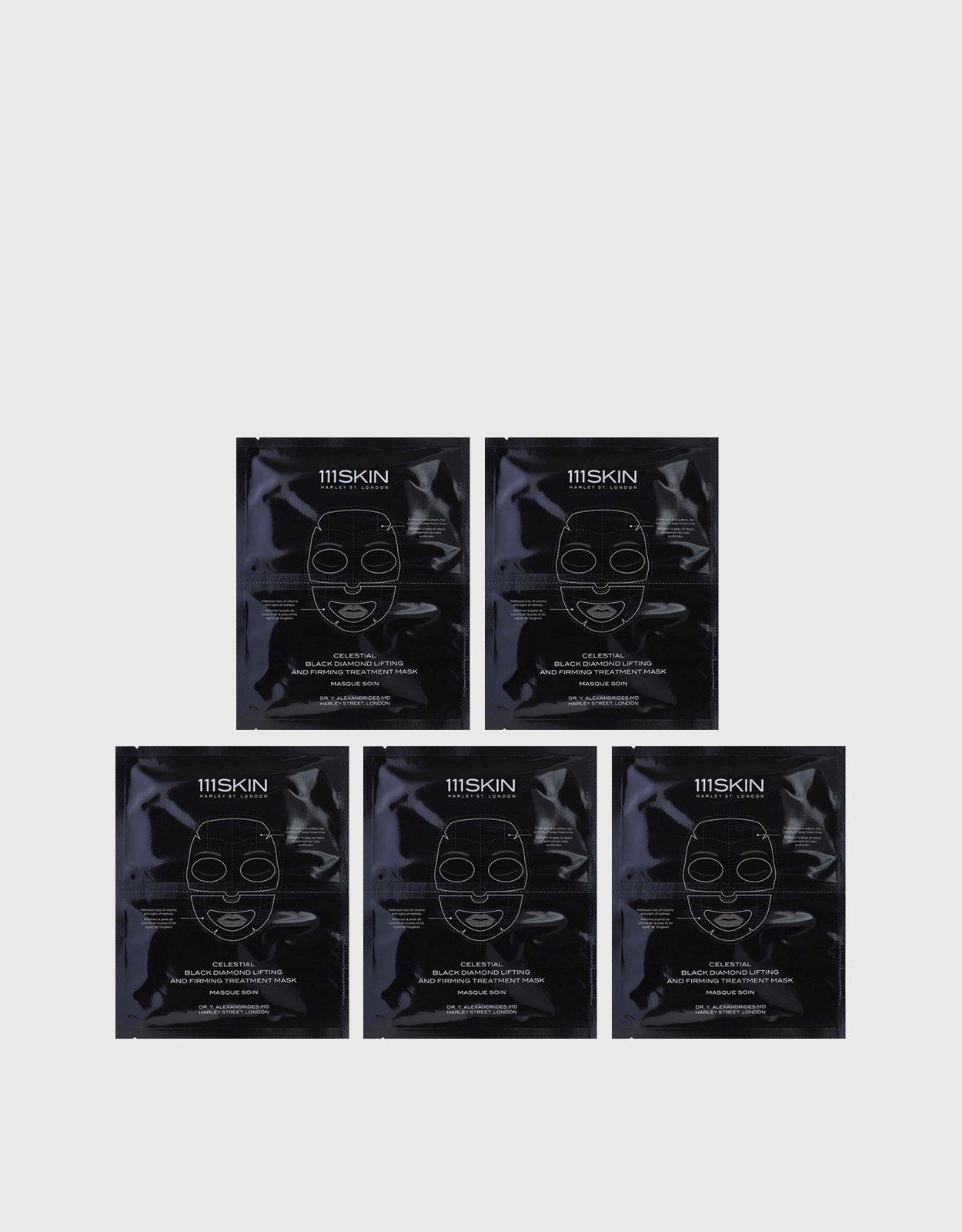 111Skin Celestial Black Diamond Lifting And Firming Treatment Mask 5 sheets