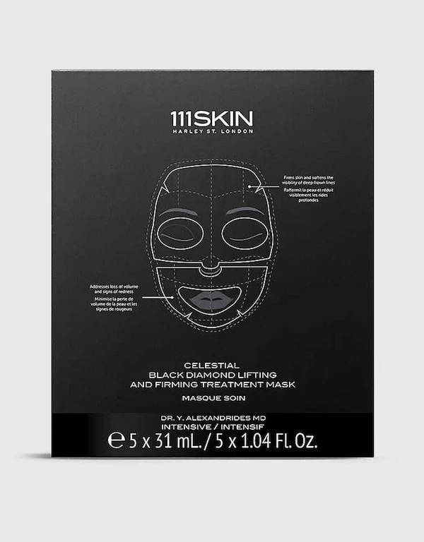111Skin Celestial Black Diamond Lifting And Firming Treatment Mask 5 sheets