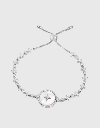 Eternelle Star Sterling Silver Adjustable Bracelet