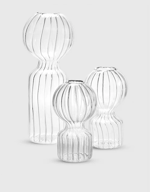 Iki Doll Rounded Borosilicate-glass Vase 25cm
