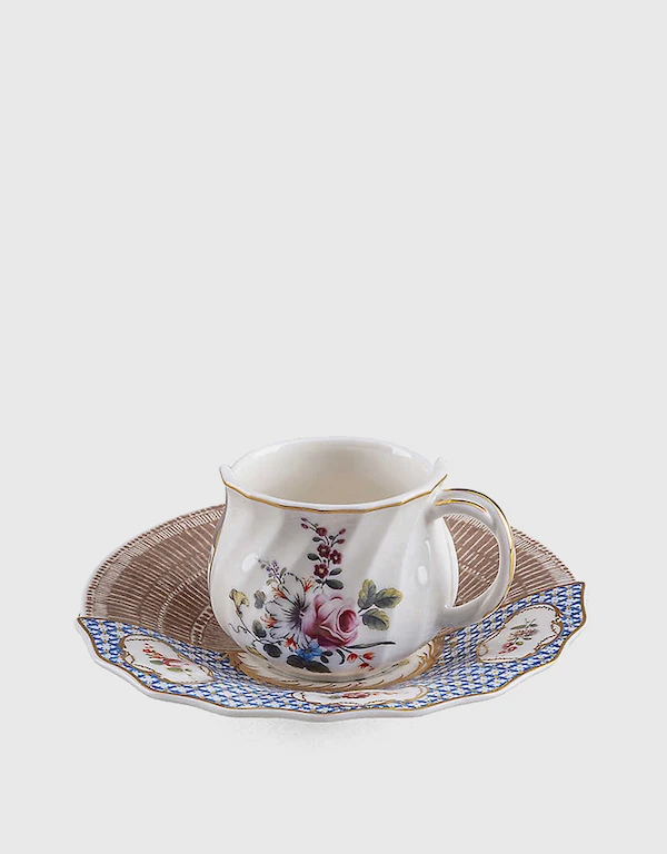 Seletti Hybrid Djenne Porcelain Coffee Cup Set