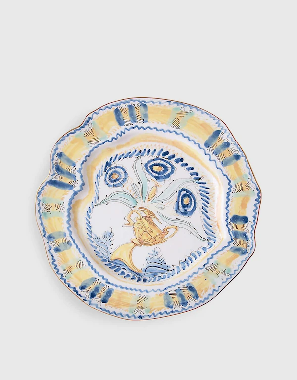 Seletti Classics on Acid-Spanish Yellow Porcelain Dinner Plate 28cm