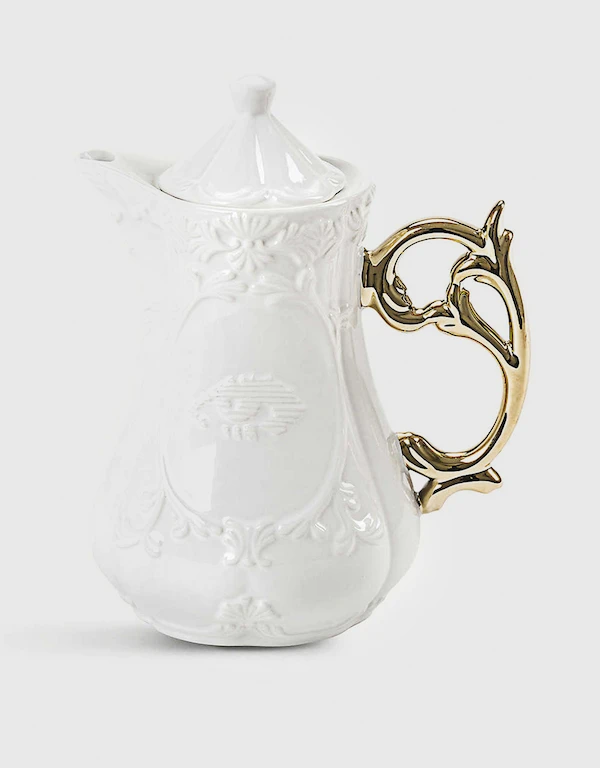 Seletti I-Wares I-Teapot Fine Porcelain-Gold