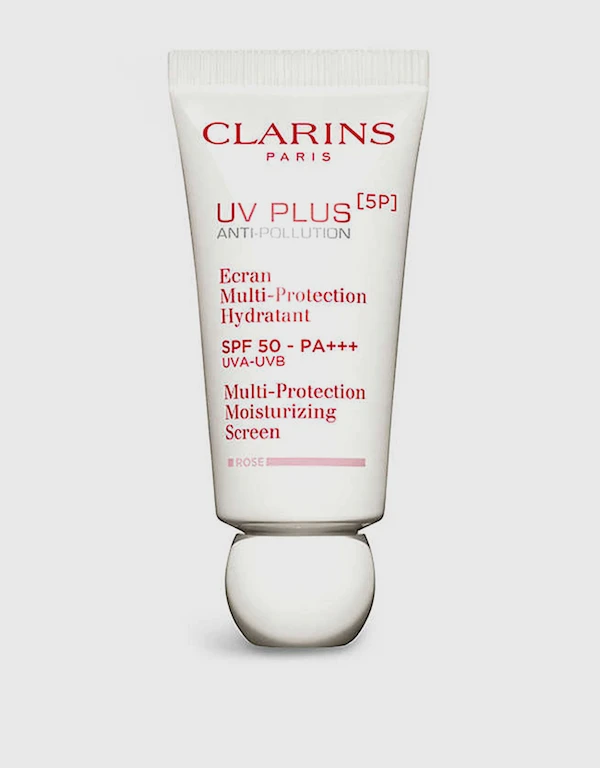 Clarins 5P防禦UV水凝乳SPF50-Rose 30ml