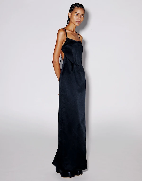 Rosetta Getty Corset Silk Gown