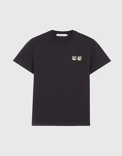 Double Fox Head Patch Unisex Classic T-shirt-Anthracite