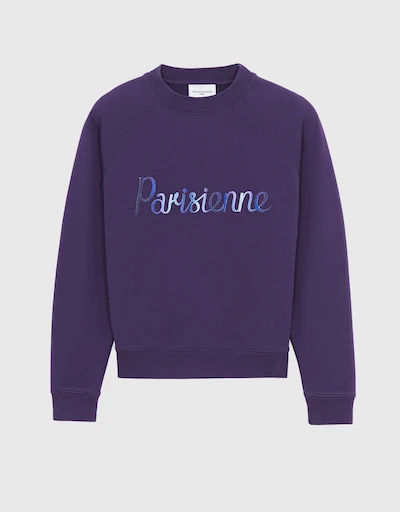 Parisienne Vintage Sweatshirt-Plum