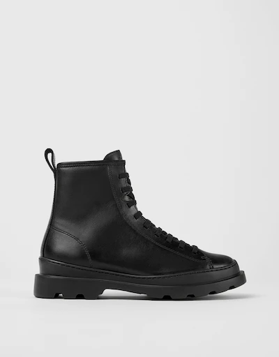Brutus Calfskin Lace-up Ankle Boots