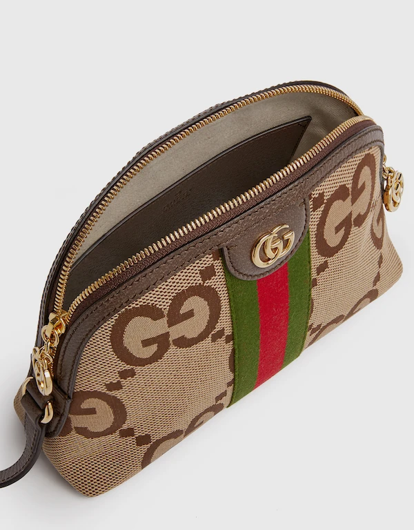 Gucci Ophidia Jumbo GG Small Canvas Crossbody Bag