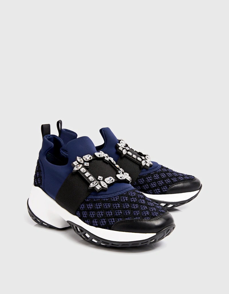 Roger Vivier Viv' Run Technical Fabrics Strass Buckle