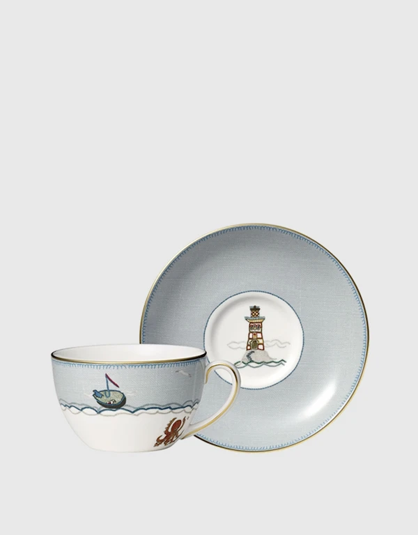 Wedgwood Sailor's Farewell Breakfast Cup and Saucer Set