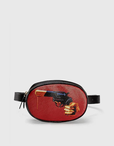 Seletti Wears Toiletpaper Revolver Faux-leather Belt Bag