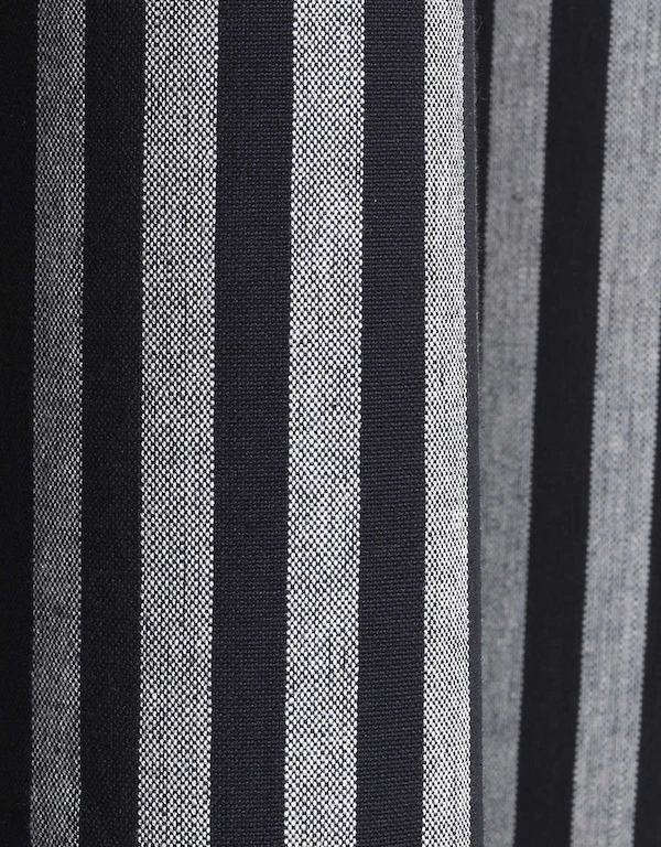 Ferm Living  平織布條紋浴簾-Navy/Grey