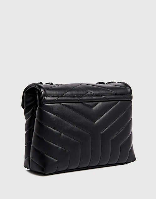 LouLou Small Leather Matelassé  "Y" Chain Shoulder Bag