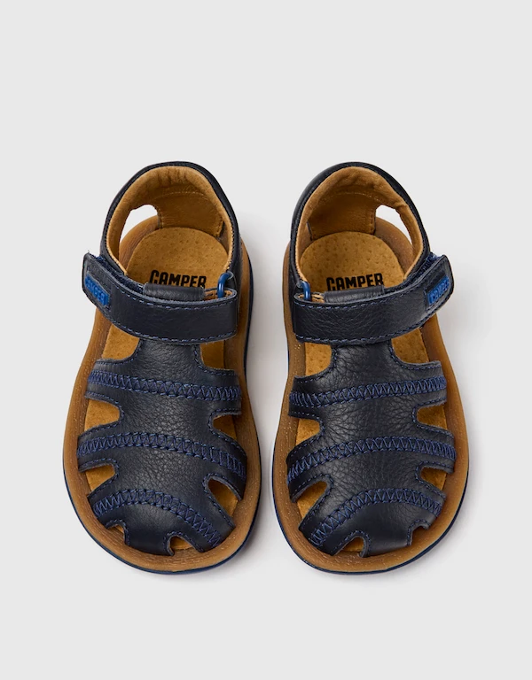 Camper Kids Bicho Baby Calfskin T-strap Sandals 9M-3Y