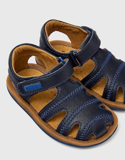 Bicho Baby Calfskin T-strap Sandals 9M-3Y