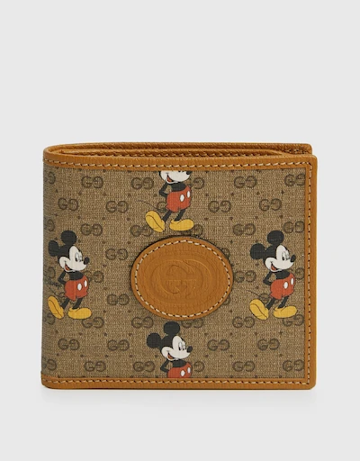 Gucci x Disney GG Supreme Mickey Mouse Bi-fold Wallet