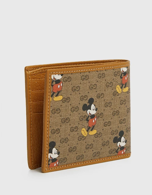 Gucci x Disney GG Supreme Mickey Mouse Bi-fold Wallet