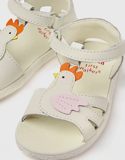 Miko Baby Calfskin Sandals 9M-3Y