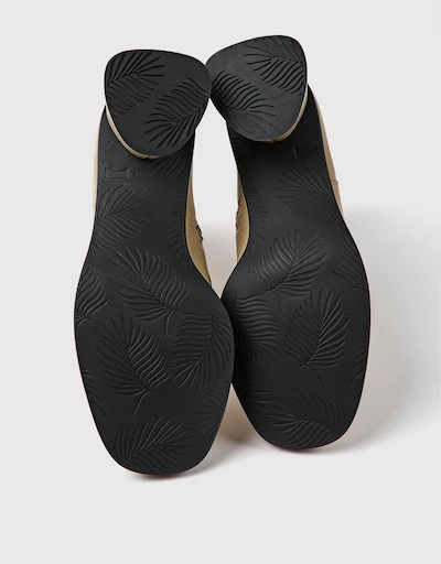Kiara Calfskin Mid-heeled Ankle Boots