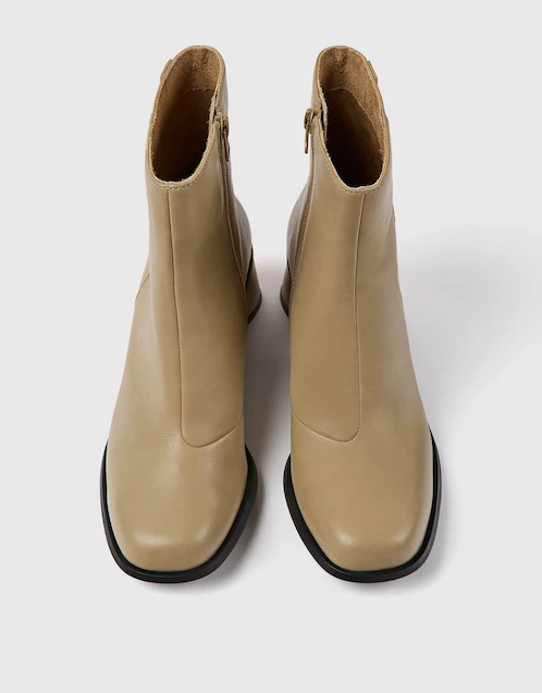 Kiara Calfskin Mid-heeled Ankle Boots