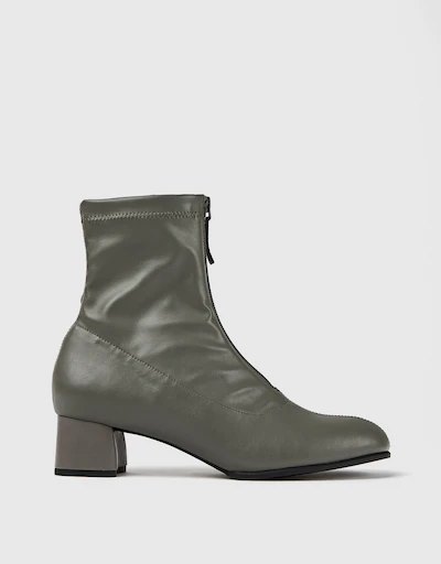 Katie Recycled Synthetic Textile Ankle Boots 