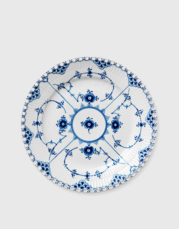 Royal Copenhagen Blue Fluted Half Lace 19cm Lunch Plate 