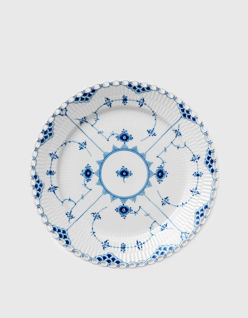 Plate, Blue fluted Half lace collection, 17 cm, Royal Copenhagen