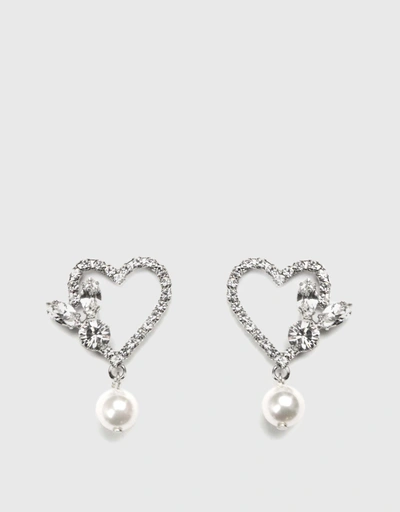 White Rabbit Pearl Drop Earrings