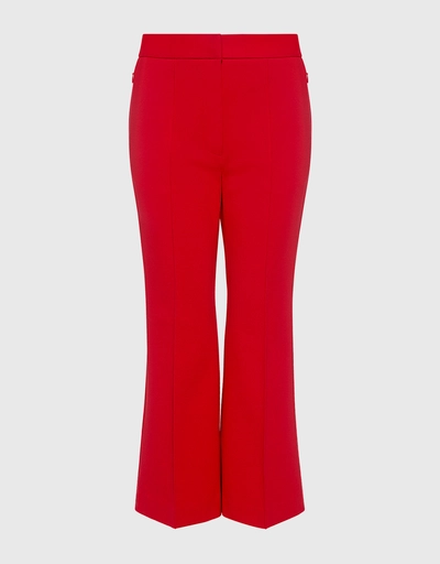 Ponte Cropped Boot Cut Pants