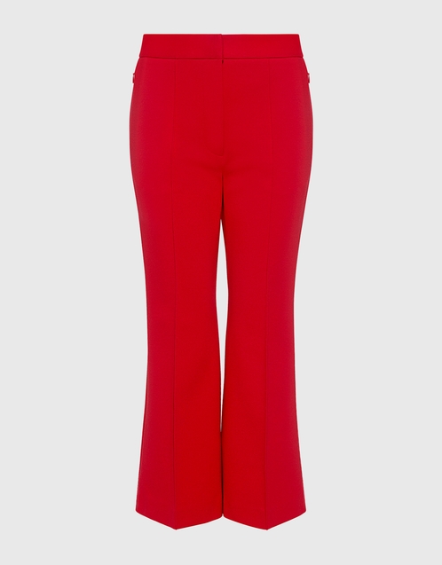 Tibi Ponte Cropped Boot Cut Pants 