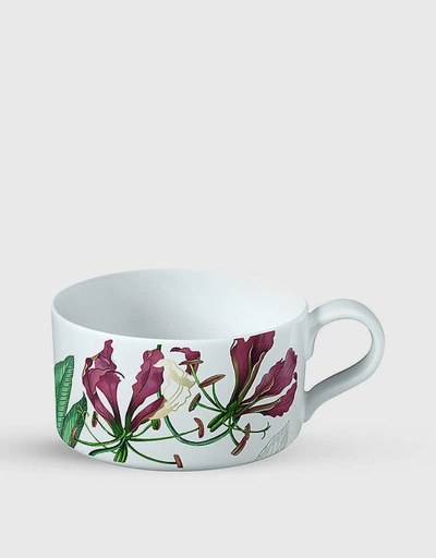 Avarua Botanical-print Porcelain Tea Cup 230ml