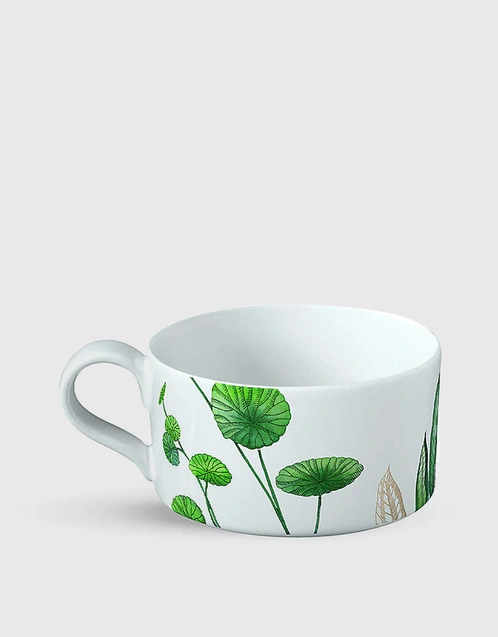 Avarua Botanical-print Porcelain Tea Cup 230ml