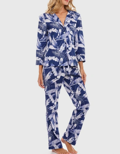 Emma Pajama Set-Blue Plume