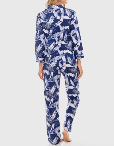 Emma Pajama Set-Blue Plume