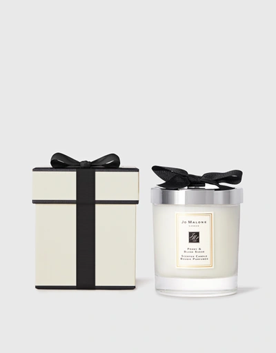 Peony and Blush Suede Home Candle 200g