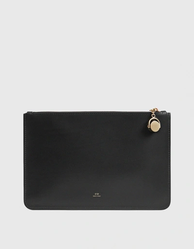 Smooth Leather Flat Pouch
