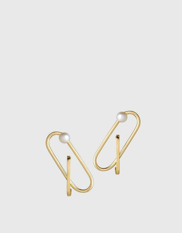 Ruifier Jewelry  Astra Fusion 18ct Yellow Gold Earrings 