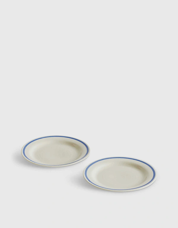 HAY Sobremesa Small Plate Set Of Two-Blue