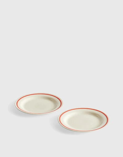 Sobremesa Small Plate Set Of Two-Red
