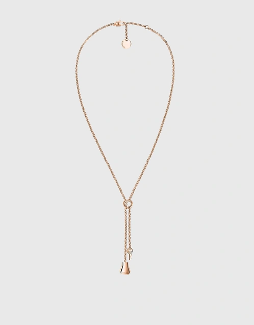 Hermès Kelly Clochette Small Model Necklace-Rose Gold