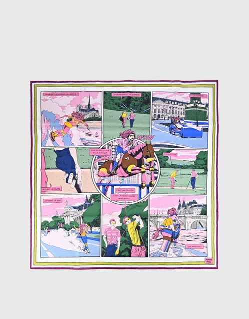 Hermès Hermès Wow 90 Double Face Silk Scarf (スカーフ) IFCHIC.COM