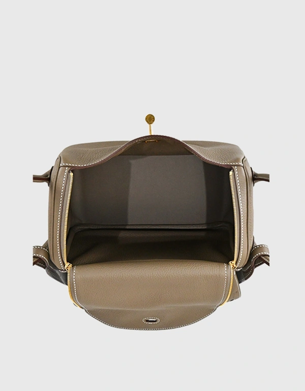 Hermès Hermès Lindy 26 Taurillon Clemence Leather Handbag-Etoupe Gold Hardware