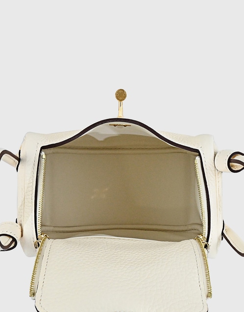 Hermes Lindy bag mini Nata Clemence leather Gold hardware