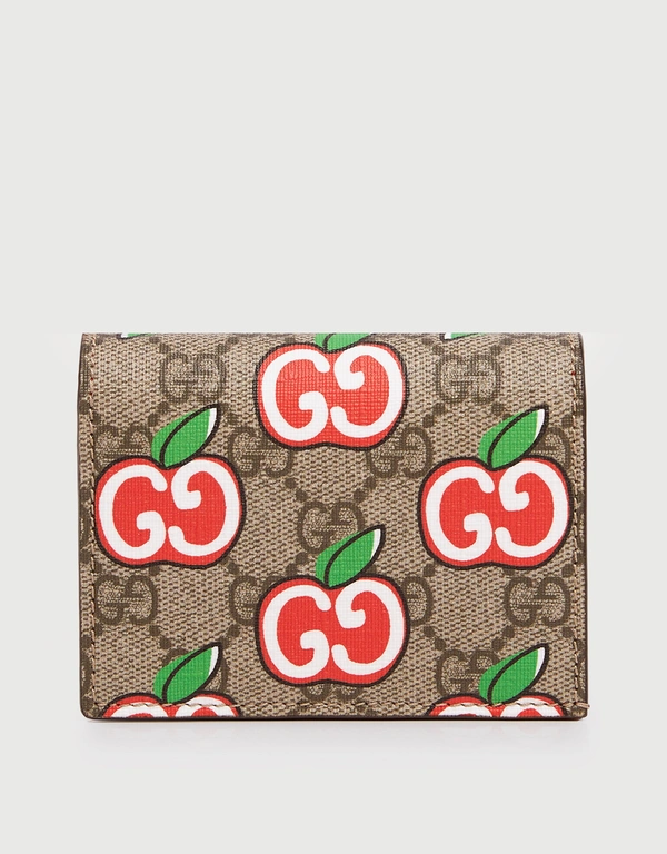 Gucci GG Apple Bi-fold Card Case Wallet