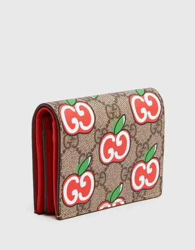 GG Apple Bi-fold Card Case Wallet