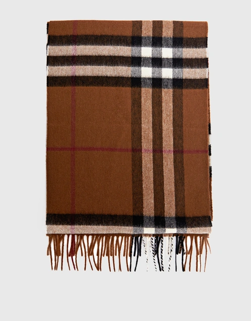 Classic Cashmere Scarf in Brown - Burberry